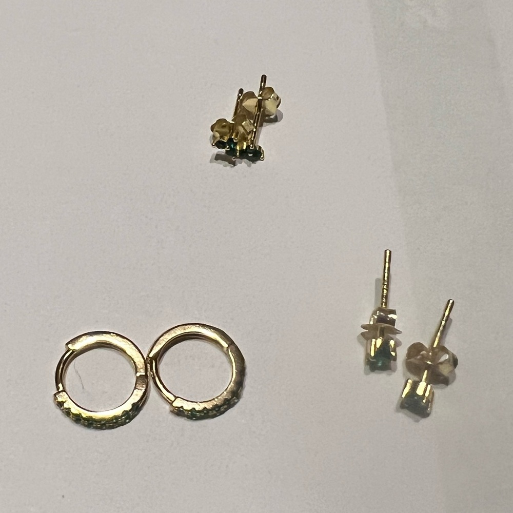 Trio of earrings